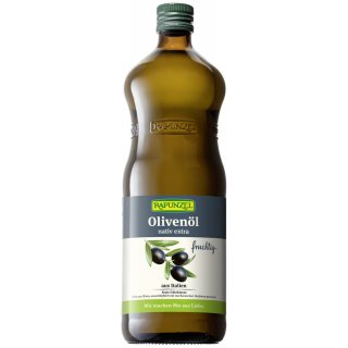 Rapunzel Olive Oil virgin extra fruity Italy organic 1 L 1000 ml glass bottle