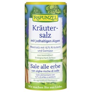 Rapunzel Herbal Salt with Containing Iodine Algae organic 125 g