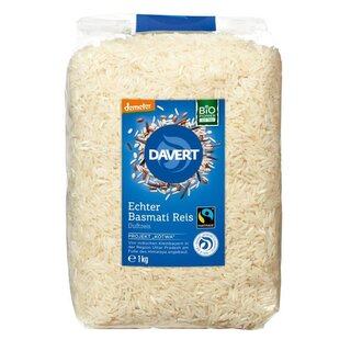 Davert Echter Basmati Reis weiß demeter bio 1 kg 1000 g
