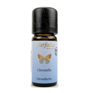 Farfalla Citronella bio Chemotyp Geraniol Grand Cru ätherisches Öl 10 ml