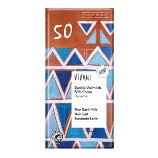Vivani Dunkle Vollmilch 50% Cacao 80 g