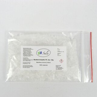 Sala Menthol kristallin Mentholkristalle Ph. Eur. 25 g Beutel