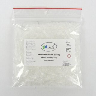 Sala Menthol kristallin Mentholkristalle Ph. Eur. 50 g Beutel