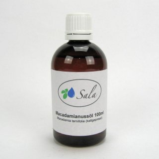 Sala Macadamia Nut Oil cold pressed food grade conv. 100 ml PET bottle