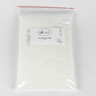 Sala Citric Acid E330 food grade 900 g bag