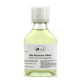 Sala Ricinus Castor Oil cold pressed organic 100 ml NH glass bottle