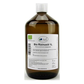 Sala Ricinus Castor Oil cold pressed organic 1 L 1000 ml glass bottle