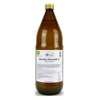 Sala Aloe Vera Saft 100% Direktsaft 1200mg/L Aloverose bio 1 L 1000 ml Glasflasche