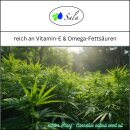 Sala Cannabis Sativa Seed Oil cold pressed virgin organic 250 ml glass bottle