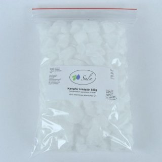 Sala Kampfer kristallin Kampferkristalle Brocken naturrein 500 g Beutel