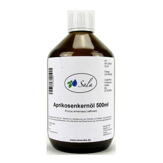 Sala Apricot Seed Oil refined 500 ml glass bottle