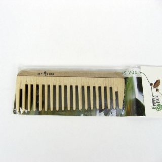 Kostkamm Pocket comb wood extra raw 14 cm