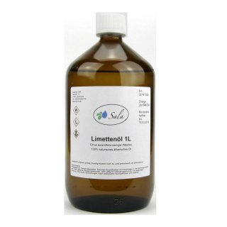 Sala Limettenöl ätherisches Öl naturrein 1 L 1000 ml Glasflasche