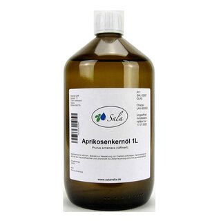 Sala Apricot Seed Oil refined 1 L 1000 ml glass bottle