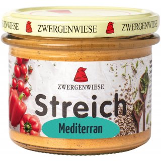 Zwergenwiese Streich Mediterran Tomate Paprika glutenfrei vegan bio 180 g