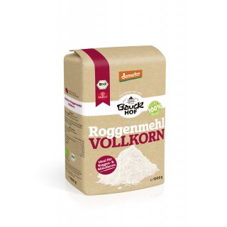 Bauckhof Rye Flour Fullgrain vegan demeter organic 1 kg 1000 g