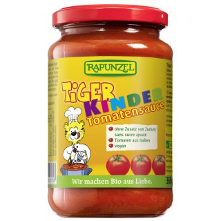 Rapunzel Tiger Sauce Tomatensauce ohne Zuckerzusatz vegan bio 360 g