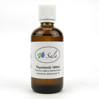 Sala Thyme rectificated essential oil 100% naturally 100 ml glass bottle