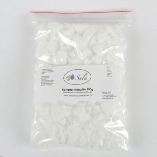 Sala Camphor crystalline 100% pure Ph. Eur. 250 g bag