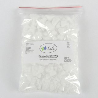 Sala Camphor crystalline 100% pure Ph. Eur. 250 g bag