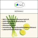 Sala Lemongrass aroma essential oil 100% pure 500 ml glass bottle
