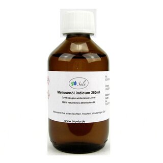 Sala Melissenöl indicum ätherisches Öl naturrein 250 ml Glasflasche