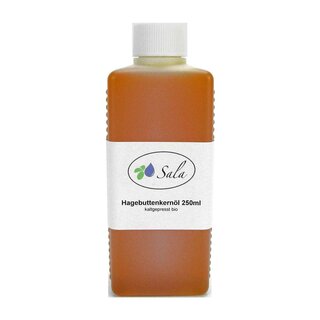 Sala Hagebuttenkernöl Wildrosenöl kaltgepresst BIO 250 ml HDPE Flasche