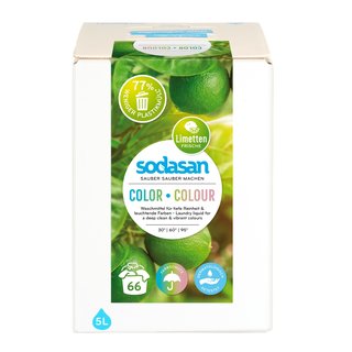 Sodasan Color Flüssigwaschmittel Limette vegan 5 L Bag in Box