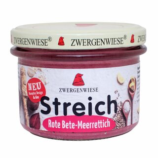 Zwergenwiese Streich Rote Beete Meerrettich vegan bio 180 g