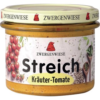 Zwergenwiese Streich Kräuter Tomate vegan bio 180 g