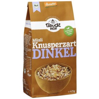 Bauckhof zartes Dinkel "Müzli" Müsli Knusperzart vegan demeter bio 425 g