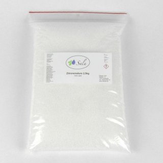 Sala Citric Acid E330 food grade 2,5 kg 2500 g bag