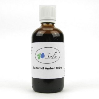 Sala Amber perfume oil 100 ml glass bottle