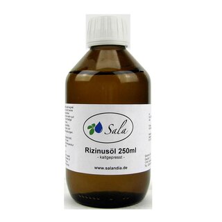 Sala Ricinus Castor Oil cold pressed Ph. Eur. 250 ml glass bottle