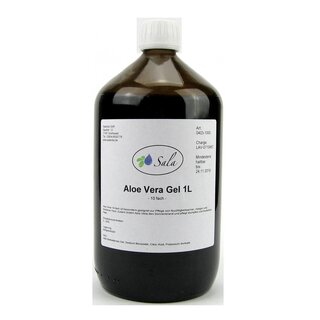 Sala Aloe Vera Gel 10 fach flüssig 1 L 1000 ml Glasflasche