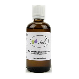 Sala St.-John`s-wort oil hypericin free organic 100 ml glass bottle