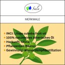 Sala Litsea Cubeba ätherisches Öl naturrein 100 ml Glasflasche