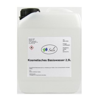 Sala kosmetisches Basiswasser parfümfrei 96% Alkohol 2,5 L 2500 ml Kanister