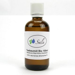 Sala Teebaumöl ätherisches Öl naturrein BIO 100 ml Glasflasche