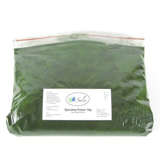 Sala Spirulina Platensis Powder residue controlled conv. 1 kg 1000 g bag