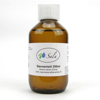Sala Sternanisöl Anisöl ätherisches Öl naturrein 250 ml Glasflasche