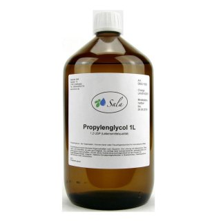 Sala Propylene Glycol 1,2-Propandiol 99,8% E1520 USP Ph. Eur. 1 L 1000 ml glass bottle