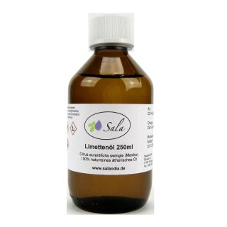 Sala Limettenöl ätherisches Öl naturrein 250 ml Glasflasche