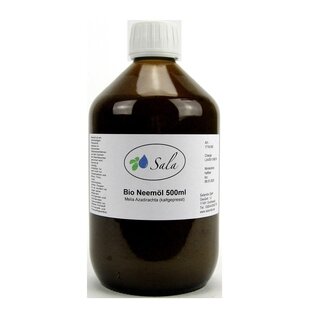 Sala Neem Oil cold pressed organic 500 ml glass bottle