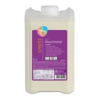 Sonett Laundry Detergent Lavender liquid vegan 5 L 5000 ml canister
