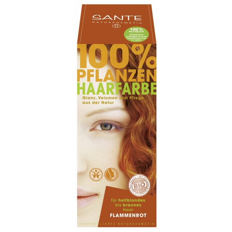 100 6,74 g, vegan Flammenrot € Pflanzen Haarfarbe Sante