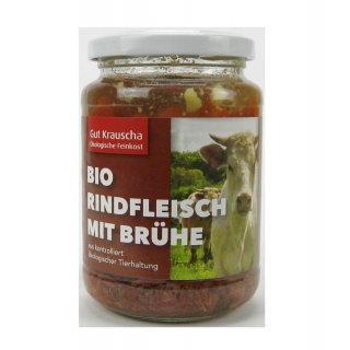 Gut Krauscha Beef Meat with broth organic 320 g