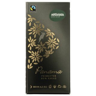 Naturata Panama Feinbitter Schokolade 80% Kakao vegan 100 g