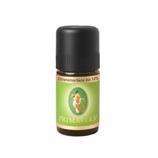 Primavera Zitronenverbene 10% ätherisches Öl naturrein bio in Bio Lemongrassöl 5 ml