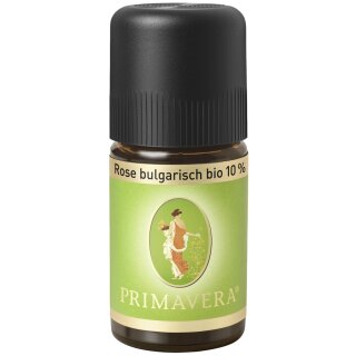 Primavera Rose bulgarisch 10% ätherisches Öl naturrein bio in Bio Alkohol 5 ml